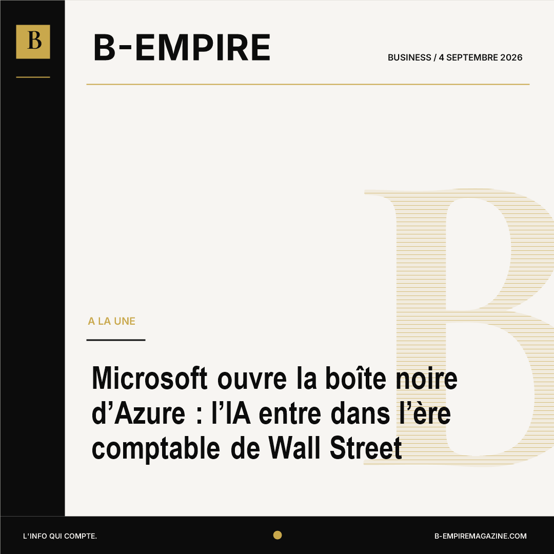 Microsoft ouvre la boîte noire d’Azure : l’IA entre dans l’ère comptable de Wall Street