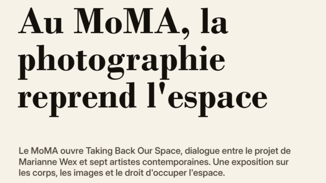 Au MoMA, la photographie reprend l'espace