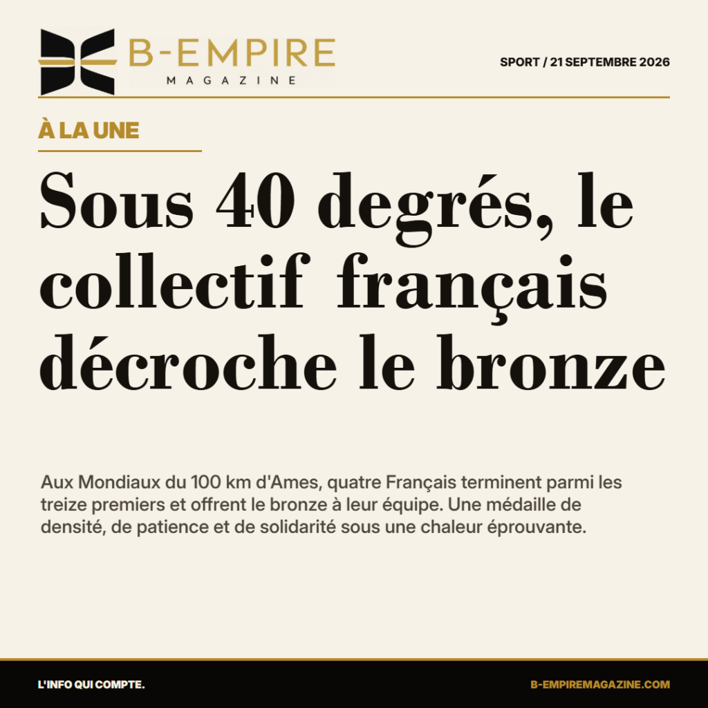 Sur 100 km et sous 40 degrés, le bronze français récompense une intelligence collective