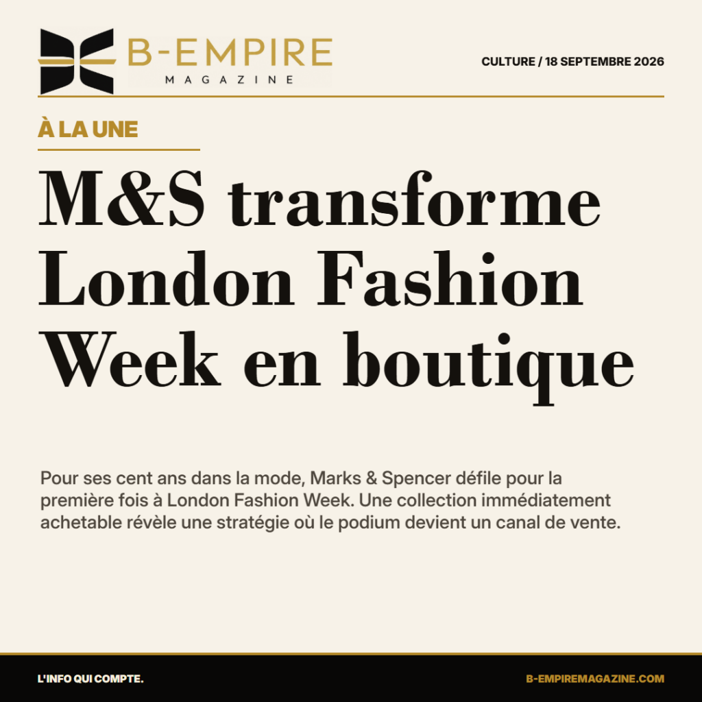 M&S transforme London Fashion Week en boutique