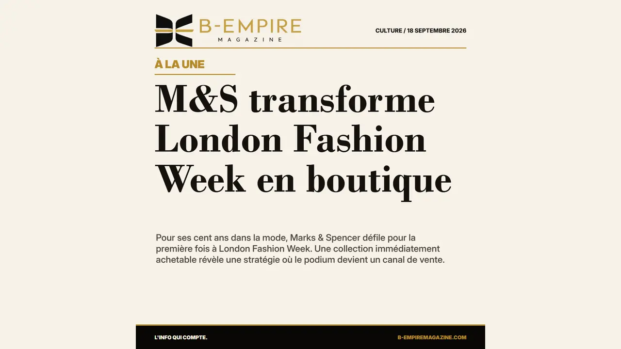 M&S transforme London Fashion Week en boutique