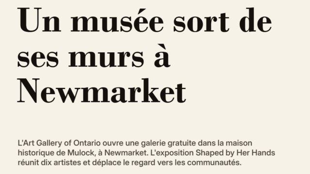 Un musée sort de ses murs à Newmarket
