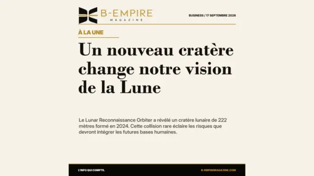 Un nouveau cratère change notre vision de la Lune
