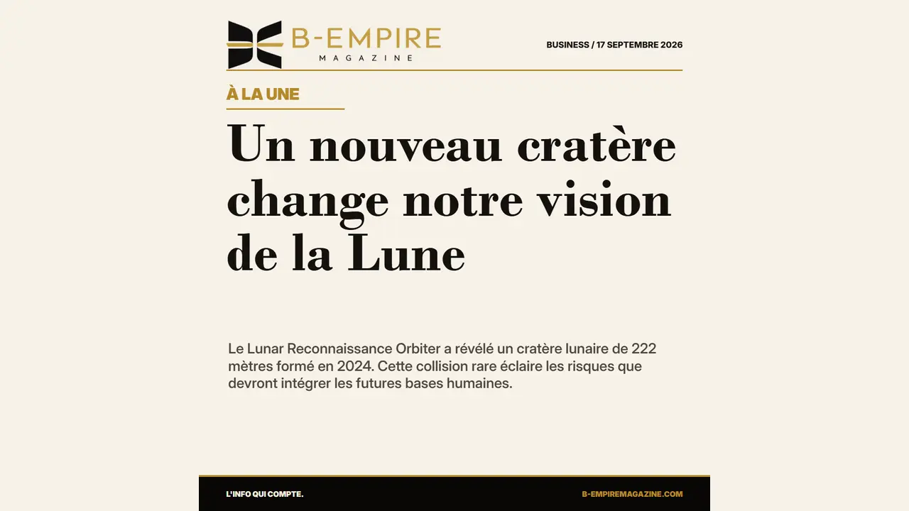Un nouveau cratère change notre vision de la Lune