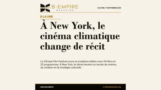 À New York, le cinéma climatique change de récit