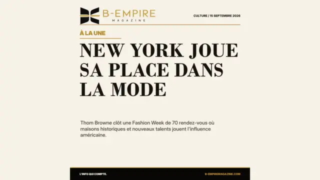 New York Fashion Week : la finale qui veut replacer l'Amérique au centre de la mode