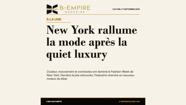 New York rallume la mode après la quiet luxury