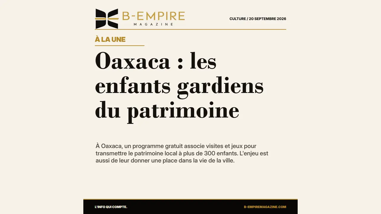 Oaxaca : les enfants gardiens du patrimoine