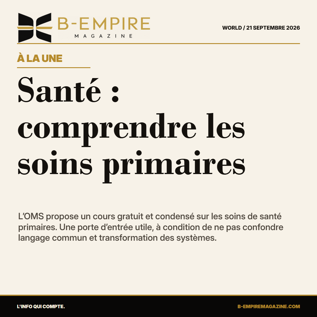 Soins de santé primaires : l’OMS mise sur un cours de 90 minutes