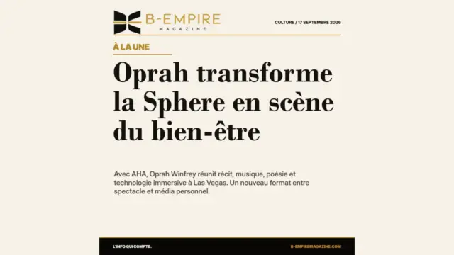 Oprah transforme la Sphere en scène du bien-être