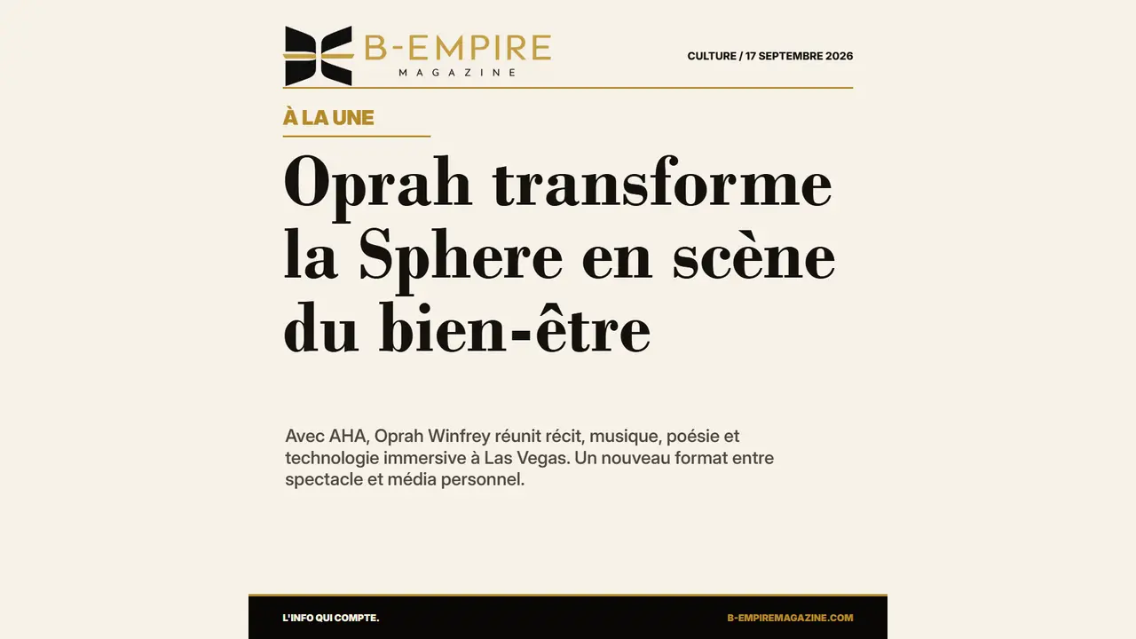 Oprah transforme la Sphere en scène du bien-être