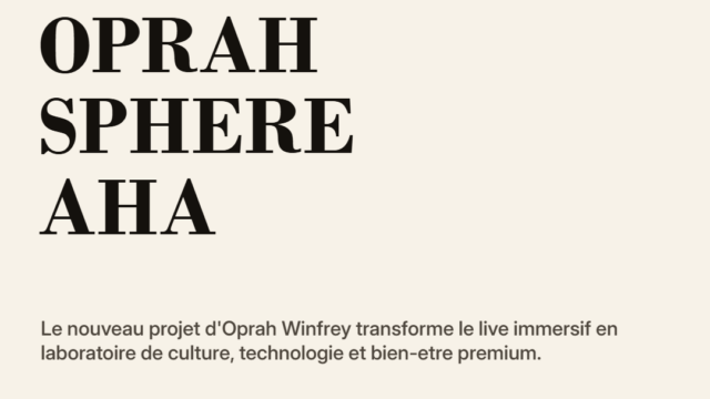 Oprah au Sphere : le bien-etre devient un spectacle premium