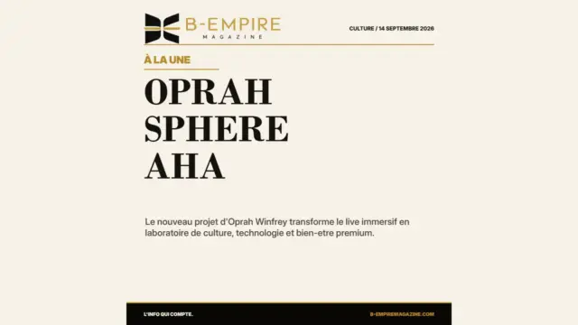 Oprah au Sphere : le bien-etre devient un spectacle premium