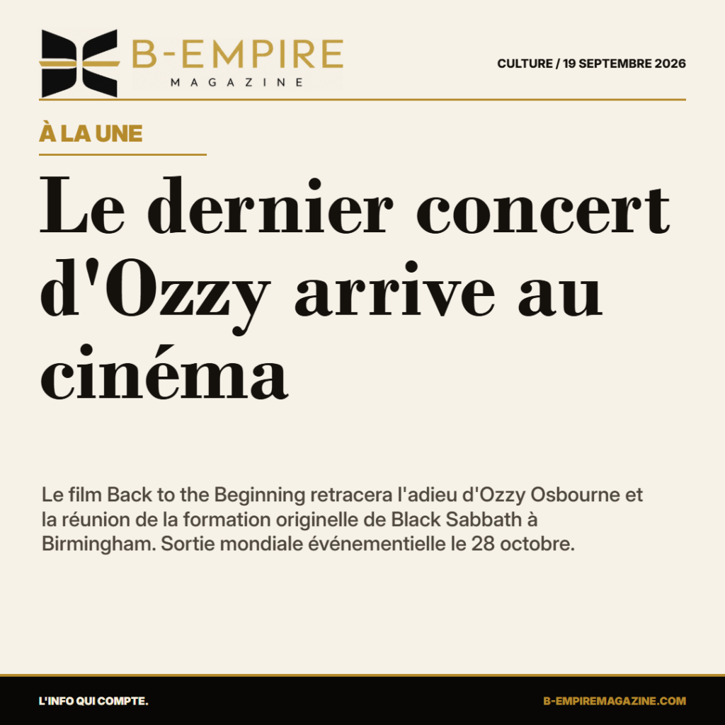 Le dernier concert d'Ozzy arrive au cinéma