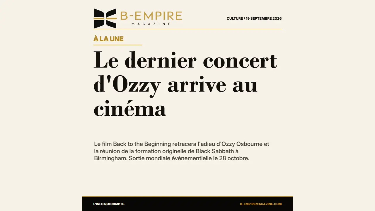 Le dernier concert d'Ozzy arrive au cinéma