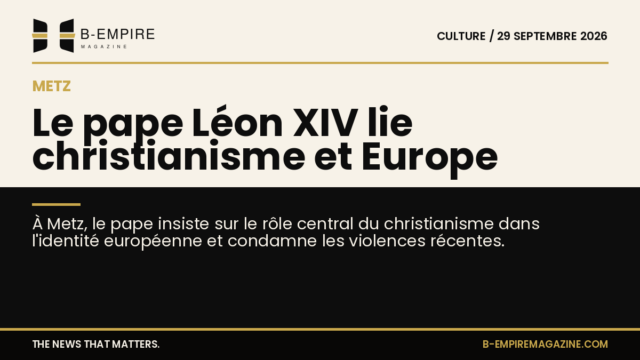 Le pape Léon XIV en discours à Metz, devant une foule, lors de sa visite marquée par une messe en présence d'Emmanuel Macron