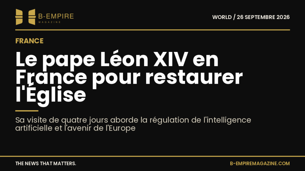 Le pape Léon XIV en visite en France, discours avec arrière-plan religieux