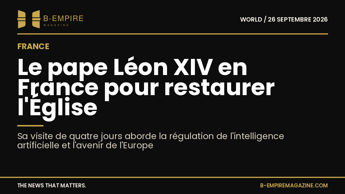 Le pape Léon XIV en visite en France, discours avec arrière-plan religieux