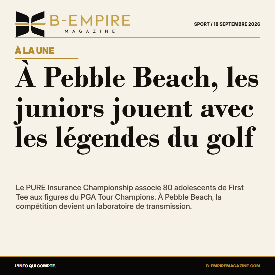 À Pebble Beach, les juniors jouent avec les légendes du golf