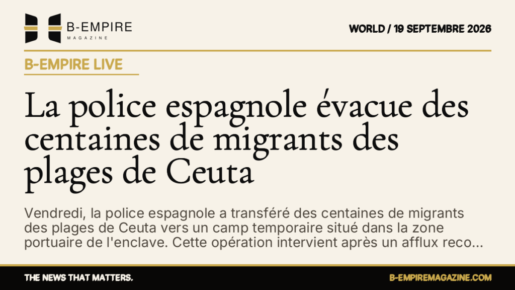 La police espagnole évacue des centaines de migrants des plages de Ceuta — B-Empire Live