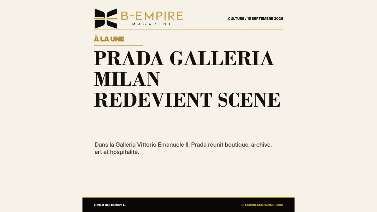 Prada Galleria : Milan redevient la scène stratégique du luxe