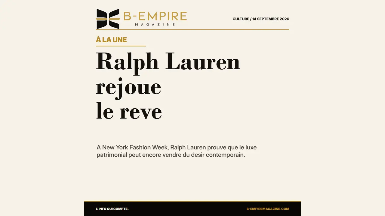 Ralph Lauren : a New York, le luxe patrimonial retrouve le pouvoir de la romance