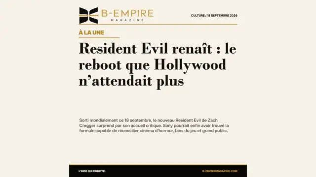 Resident Evil renaît : le reboot que Hollywood n’attendait plus