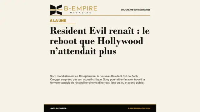 Resident Evil renaît : le reboot que Hollywood n’attendait plus