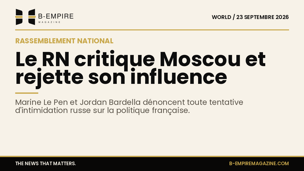 Marine Le Pen et Jordan Bardella lors d'une conférence de presse, affichant une posture ferme.