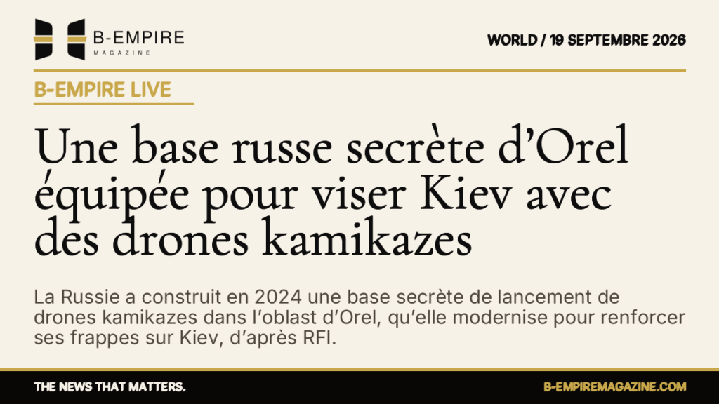 Une base russe secrète d’Orel équipée pour viser Kiev avec des drones kamikazes — B-Empire Live