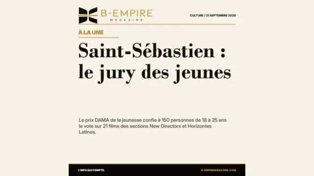À Saint-Sébastien, 150 jeunes jugent la relève du cinéma