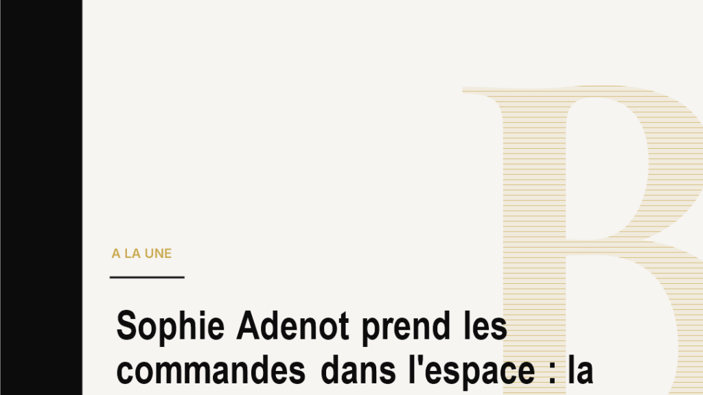 Sophie Adenot prend les commandes dans l'espace : la Française franchit un cap historique
