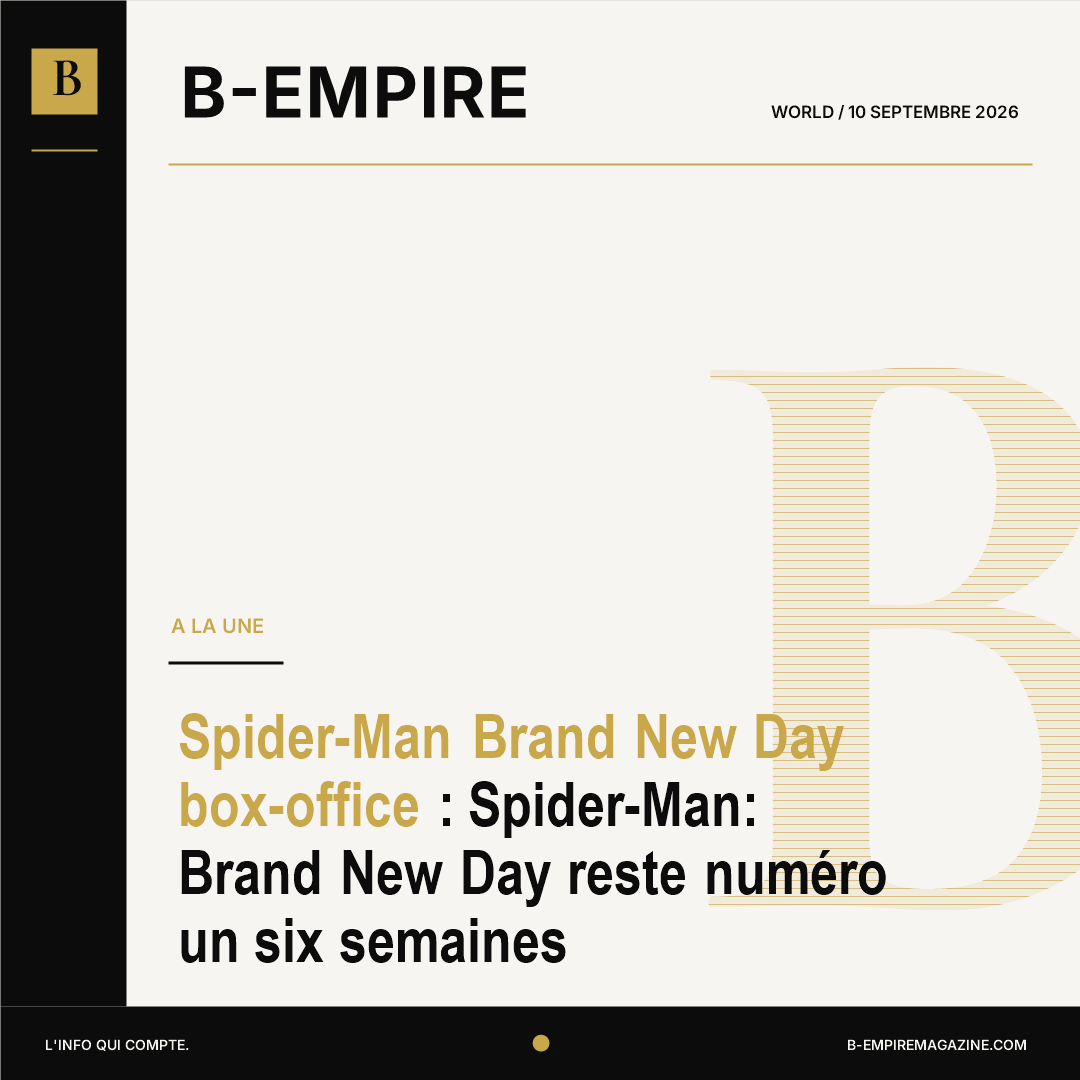 Spider-Man Brand New Day box-office : Spider-Man: Brand New Day reste numéro un six semaines