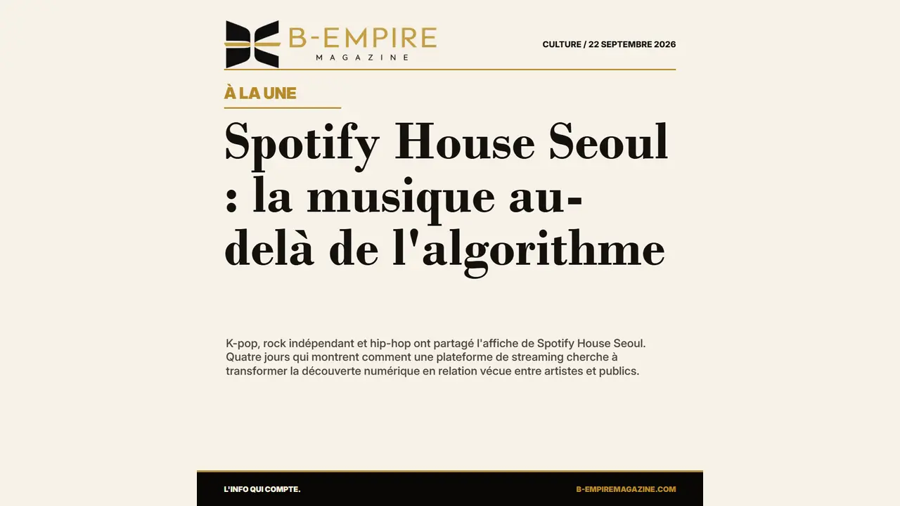 À Séoul, Spotify sort la découverte musicale de l'écran