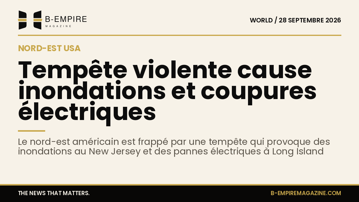 Vue aérienne d'une zone côtière submergée par les inondations avec des arbres déracinés et des poteaux électriques tombés