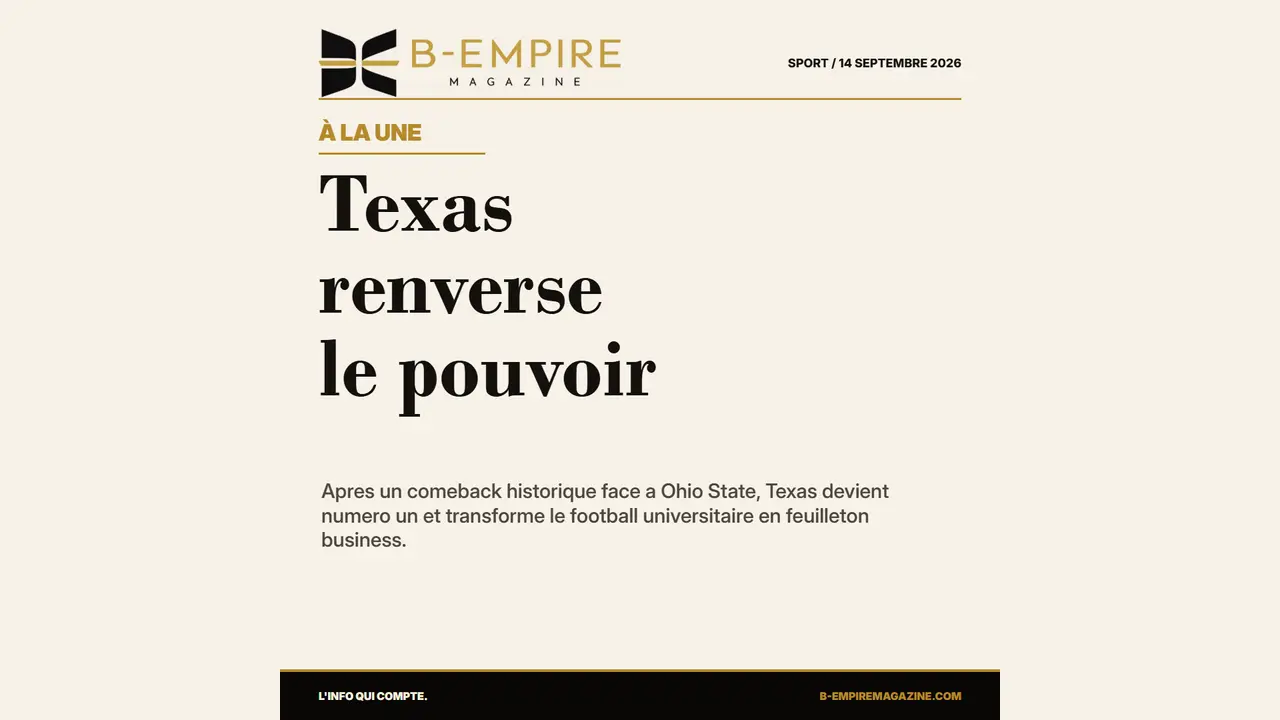 Texas numero un : le football universitaire transforme le comeback en empire mediatique