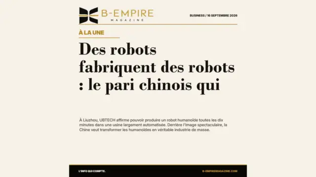 Des robots fabriquent des robots : le pari chinois qui