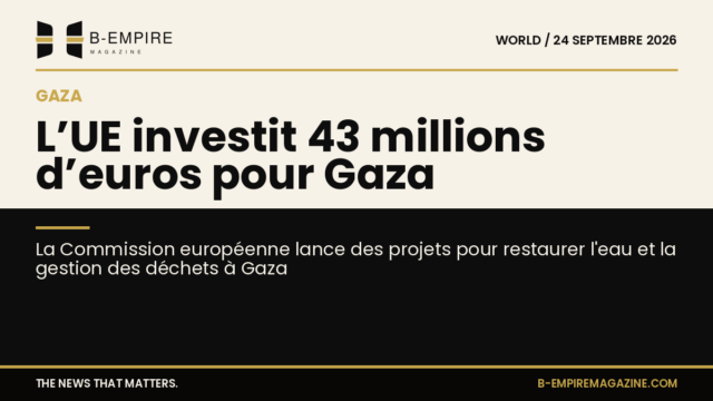 Signature des projets européens à New York pour restaurer l'eau et la gestion des déchets à Gaza