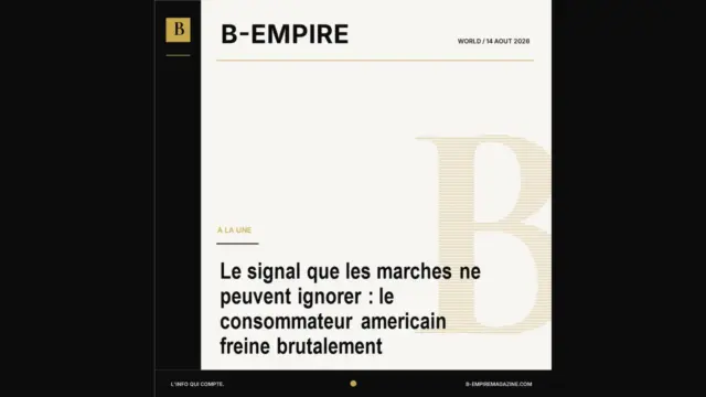 Le signal que les marches ne peuvent ignorer : le consommateur americain freine brutalement