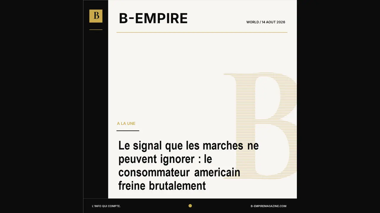 Le signal que les marches ne peuvent ignorer : le consommateur americain freine brutalement