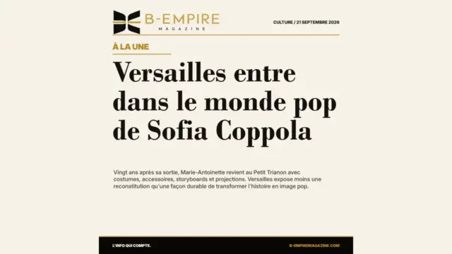 À Versailles, Marie-Antoinette de Sofia Coppola revient dans les lieux de son imaginaire