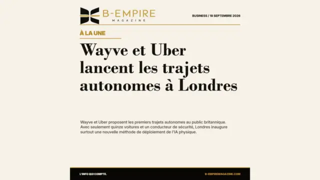 Wayve et Uber lancent les trajets autonomes à Londres