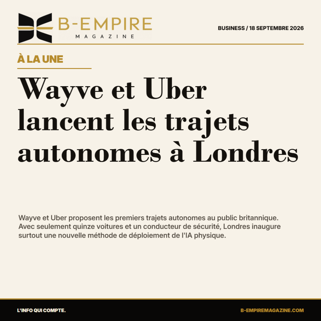 Wayve et Uber lancent les trajets autonomes à Londres