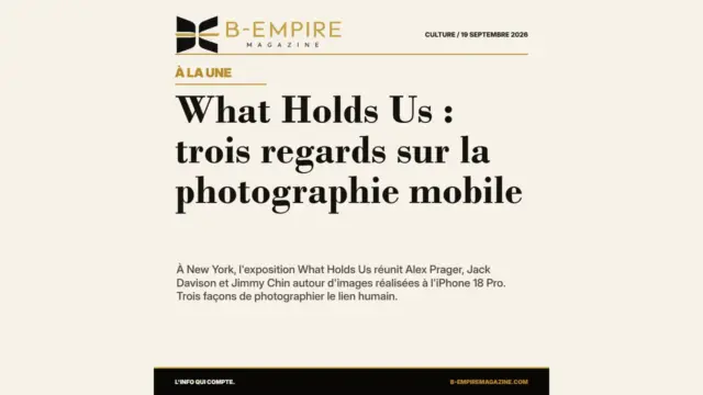 What Holds Us : trois regards sur la photographie mobile
