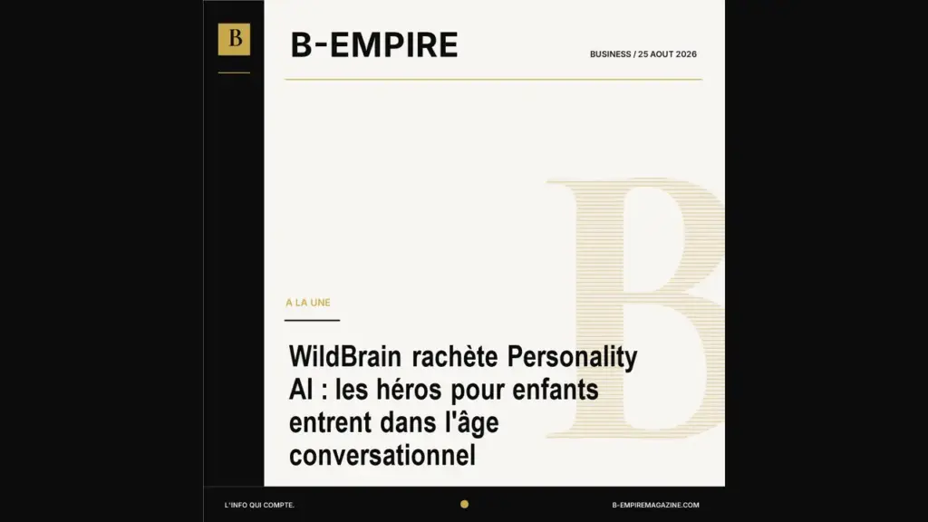 WildBrain rachète Personality AI : les héros pour enfants entrent dans l'âge conversationnel