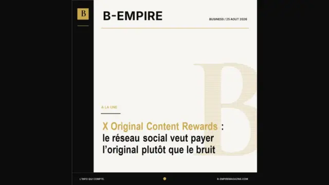 X Original Content Rewards : le réseau social veut payer l’original plutôt que le bruit