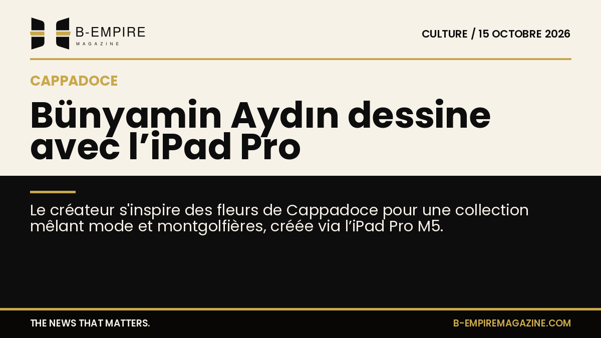 Visuel divisé montrant une moitié en fond papier avec motif floral et l'autre moitié en fond noir avec une silhouette de montgolfière.