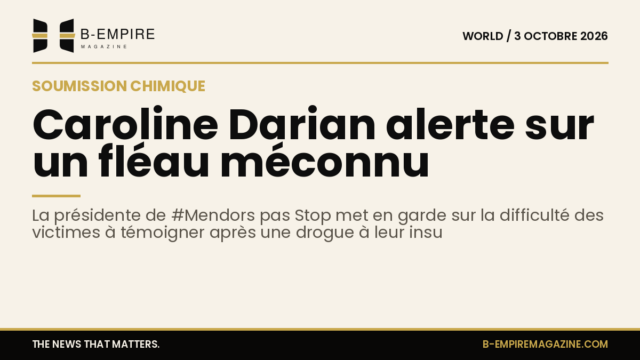 Portrait de Caroline Darian, présidente de l’association #Mendors pas Stop, alertant sur la soumission chimique