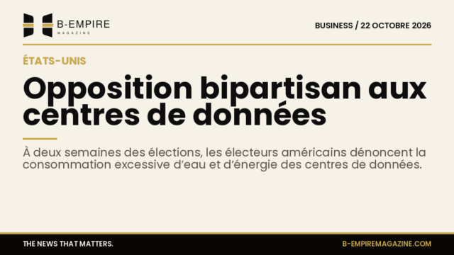 Graphique illustrant l'opposition bipartisan aux centres de données aux États-Unis avant les élections de mi-mandat