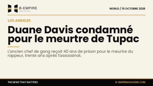 Portrait sobre en noir et blanc de Duane Davis avec titre et texte sur fond papier couleur crème.